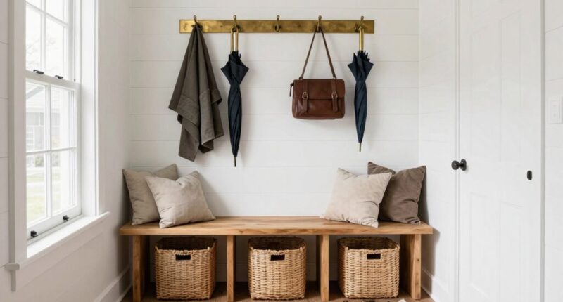 create a practical entryway