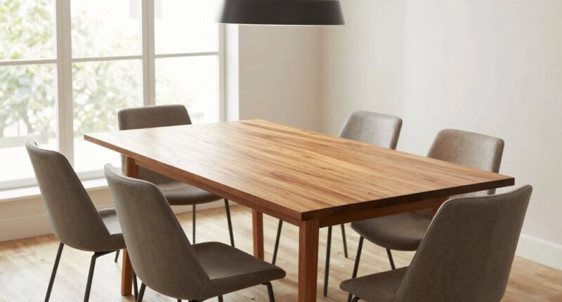 dining table size guidelines