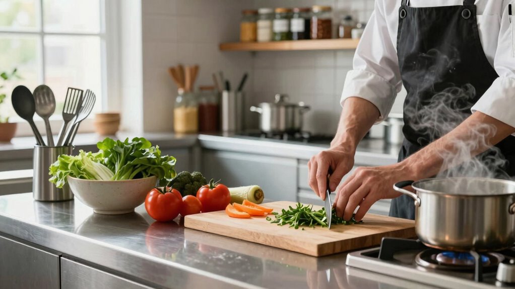 efficient organized kitchen workflow