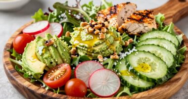 enhance salad with contrast