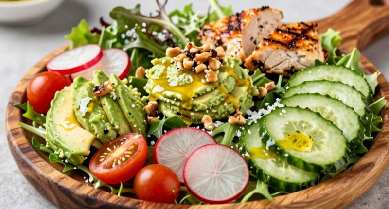enhance salad with contrast
