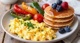 fresh tasting reheated breakfast