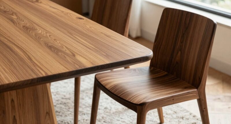 harmonizing diverse wood shades