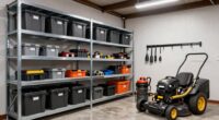 heavy equipment garage storage