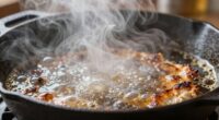 incorrect heat causes steaming