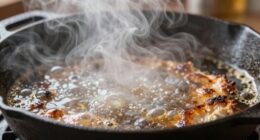 incorrect heat causes steaming