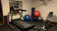 inefficient home gym setup