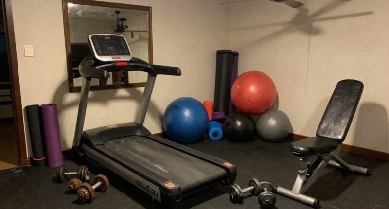 inefficient home gym setup