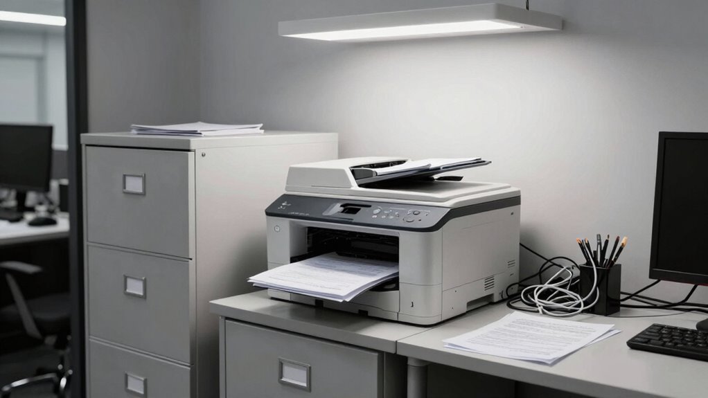 optimal ergonomic printer placement