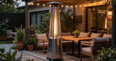 optimal patio heater positioning