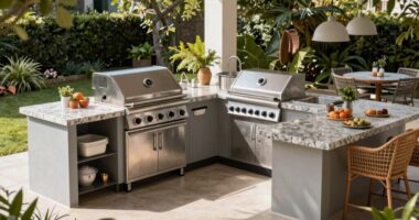 optimized outdoor kitchen design