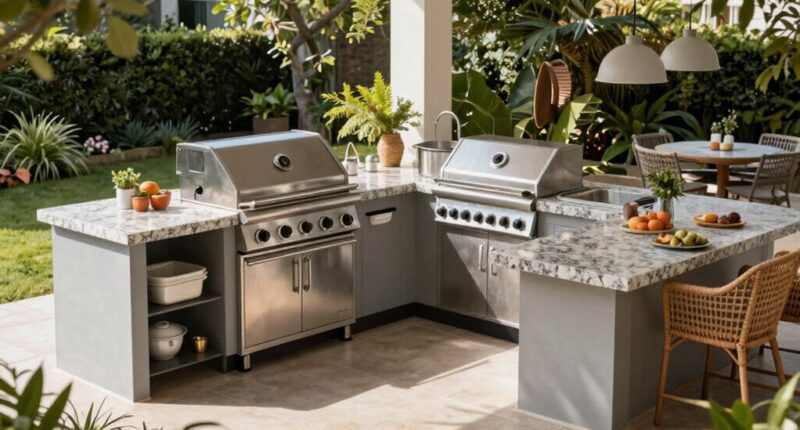 optimized outdoor kitchen design