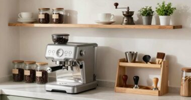 organized coffee tool storage