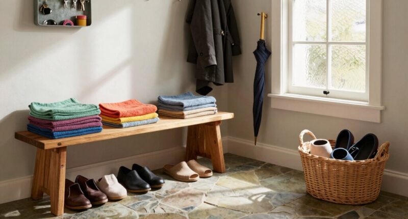 organized entryway storage system