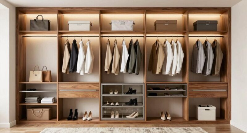 organized functional closet spaces