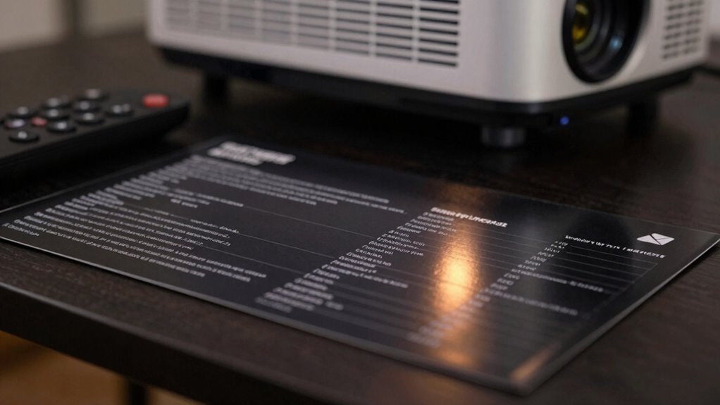 projector specs for optimal performance