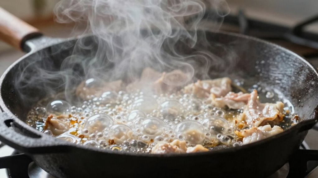 proper heat and pan