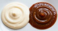 smooth versus oily textures