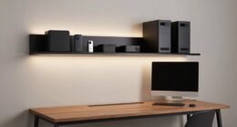 stylish discreet tech setup