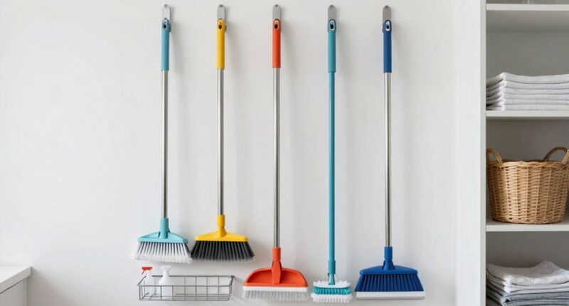 tidy cleaning tool storage