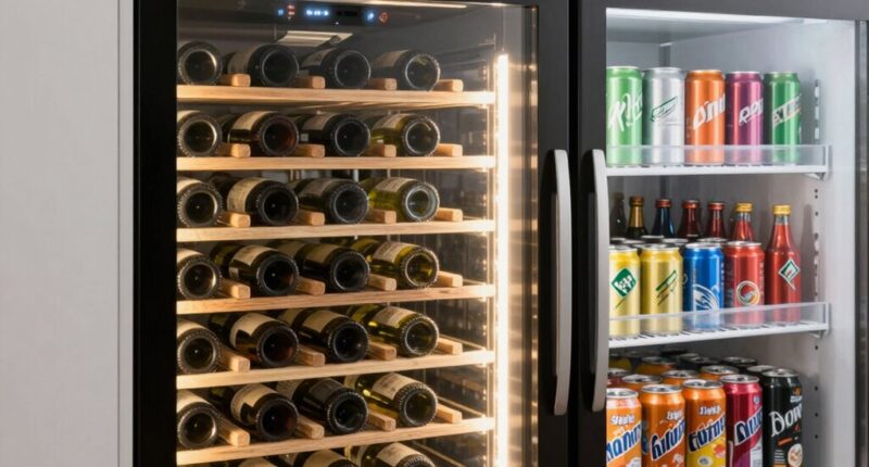 wine storage temperature control