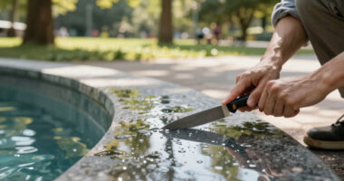 Reflecting pool was cut with ‘sharp knife or razor’, National Park Service says