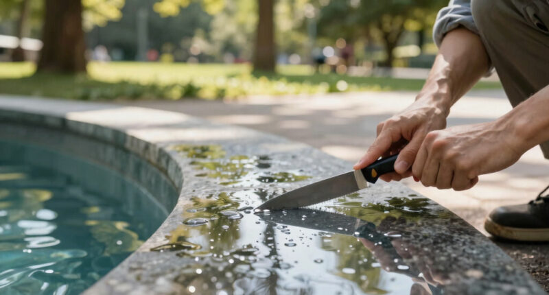 Reflecting pool was cut with ‘sharp knife or razor’, National Park Service says