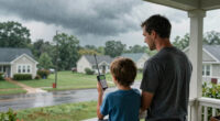 Severe storms traveling across Indiana on Father's Day