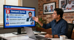 Hemant Soren Surges In Global Coverage