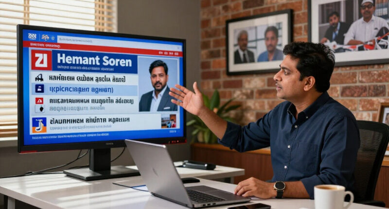 Hemant Soren Surges In Global Coverage