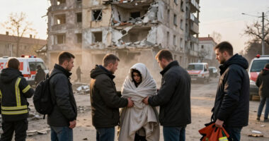 Russian Strike On Apartment Building In Kharkiv, Ukraine, Injures 25 People, Including Nine Children, Regional Governor Says