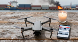 Ukrainian Drone Attack On Russian Port City Kills Four. Fire Reported At Port.